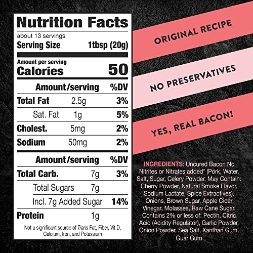 TBJ Gourmet Classic Bacon Jam - Original Recipe Bacon Spread - U...