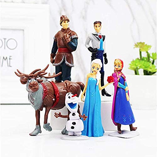 Frozen Cake Topper Figures Set 6Pcs Frozen Cake Decorations For