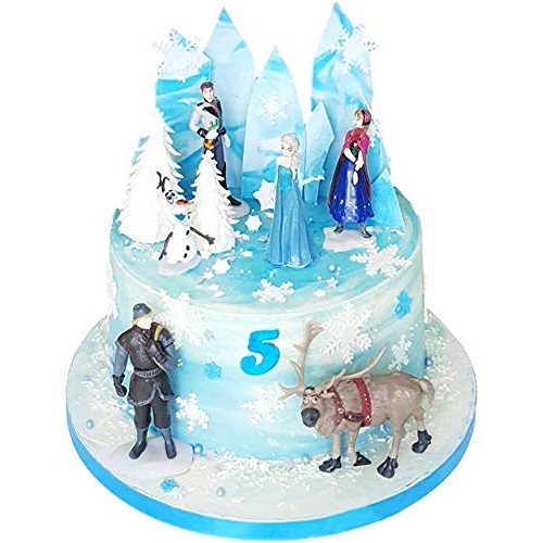 Frozen Cake Topper Figures Set 6Pcs Frozen Cake Decorations For