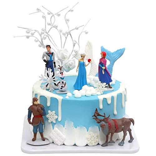 Frozen Cake Topper Figures Set 6Pcs Frozen Cake Decorations For