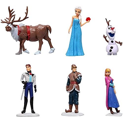 Frozen Cake Topper Figures Set 6Pcs Frozen Cake Decorations For