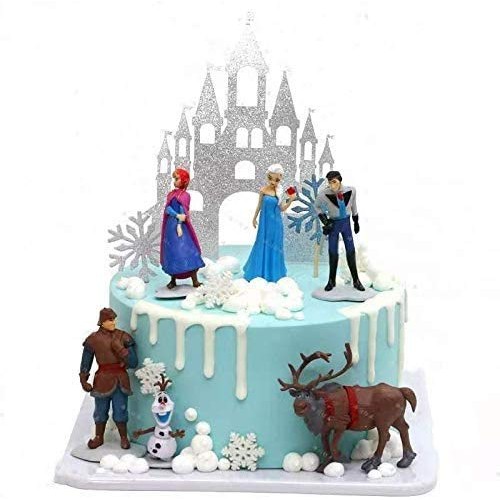 Frozen Cake Topper Figures Set 6Pcs Frozen Cake Decorations For