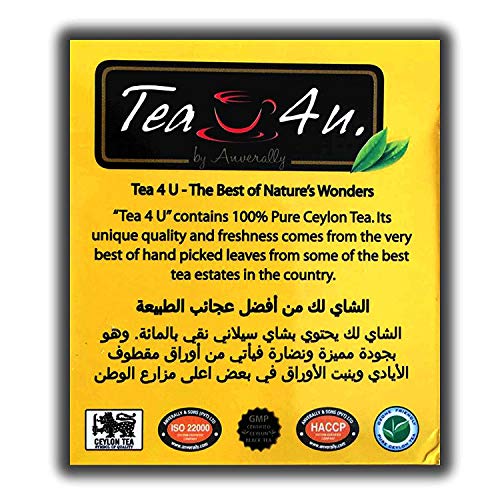 Tea4U Flavored Black TeaBags - Original Ceylon Tea Peach