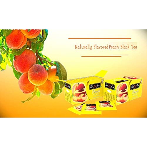 Tea4U Flavored Black TeaBags - Original Ceylon Tea Peach