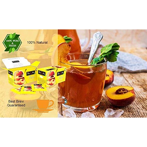 Tea4U Flavored Black TeaBags - Original Ceylon Tea Peach