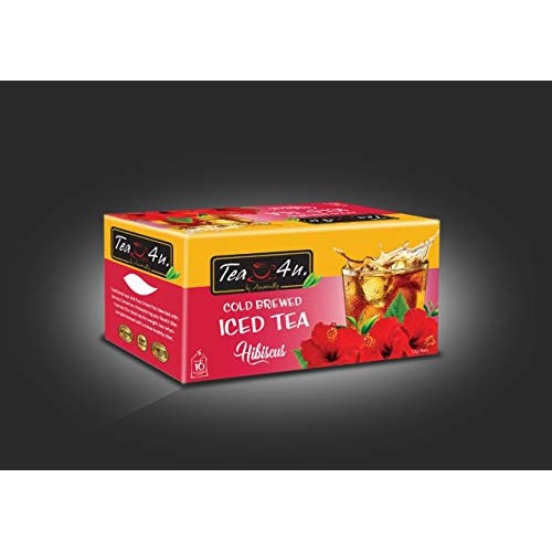 Tea4U Hibiscus Iced Tea Bags - Hot &Amp; Cold Brewed