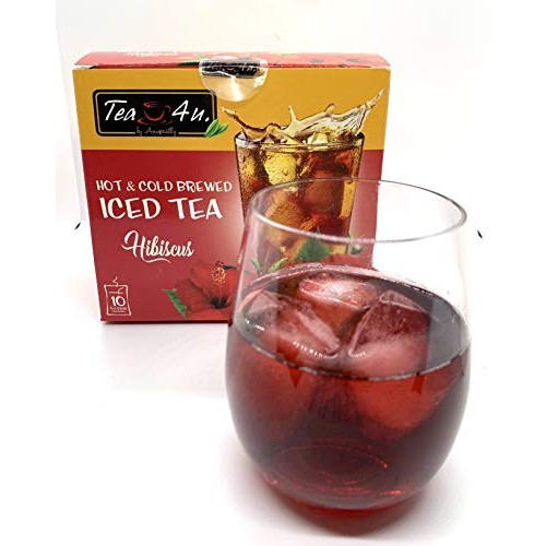 Tea4U Hibiscus Iced Tea Bags - Hot &Amp; Cold Brewed