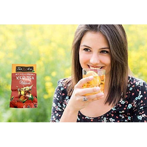 Tea4U Hibiscus Iced Tea Bags - Hot &Amp; Cold Brewed