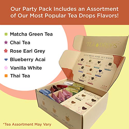 Organic Loose Leaf Tea | Tea Drops 15 Party Pack Instant Tea Sam