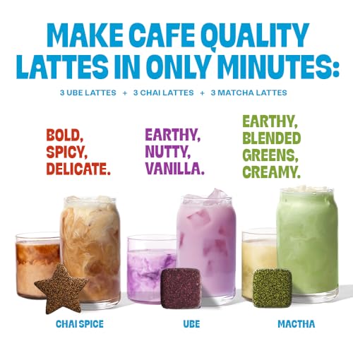 Tea Drops Latte Trio Kit | Organic Dissolvable Bagless Loose Lea...