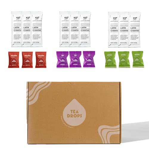 Tea Drops Latte Trio Kit | Organic Dissolvable Bagless Loose Lea...