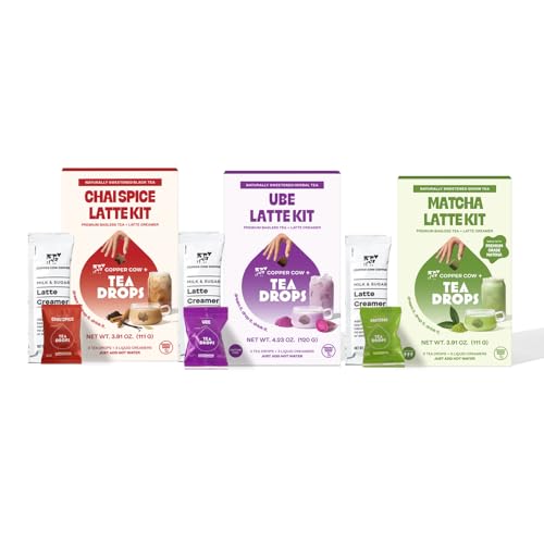 Tea Drops Latte Trio Kit | Organic Dissolvable Bagless Loose Lea...