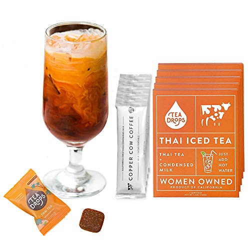Tea Drops Thai Iced Tea | Authentic Instant Thai Tea Mix | Flavo