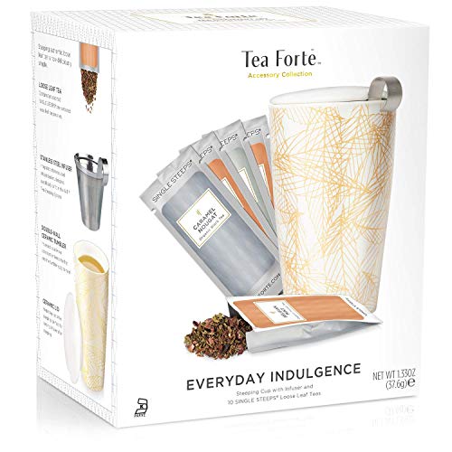 Kati Cup And Tea Set, Single Steeps Loose Leaf Tea Sampler And K
