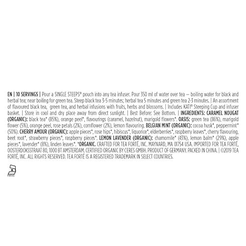 Kati Cup And Tea Set, Single Steeps Loose Leaf Tea Sampler And K