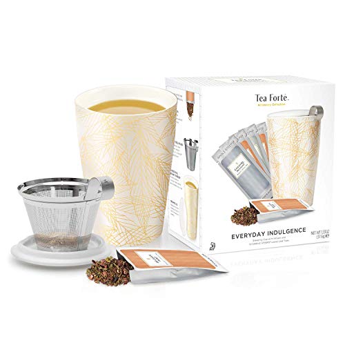 Kati Cup And Tea Set, Single Steeps Loose Leaf Tea Sampler And K