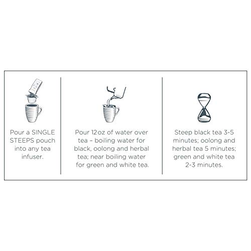 Tea Forte Herbal Retreat Calming Tea Sampler, Single Steeps Orga
