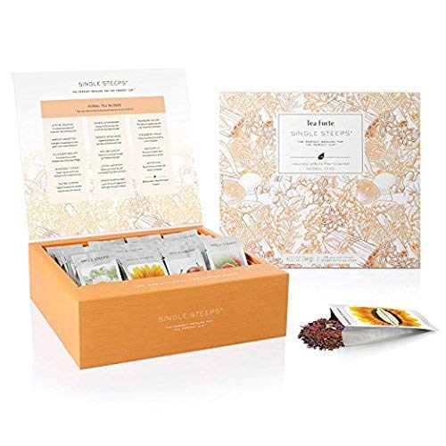 Tea Forte Herbal Teas Variety Gift Box, Single Steeps Loose Tea