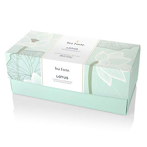 Tea Forte Lotus Relaxing Teas Presentation Box Tea Sampler Gift