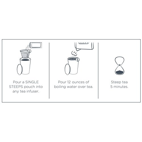 Tea Forte Organic Herbal Tea Sampler, Single Steeps Loose Leaf T