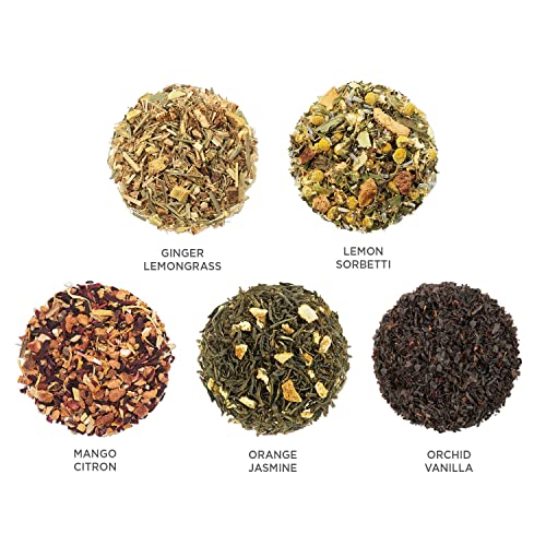 Tea Forte Paradis Gift Set With Cafe Cup, Tea Tray And 10 Handcr