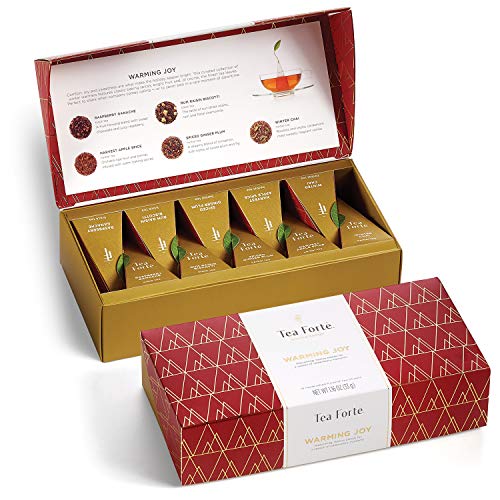 Tea Forte Petite Presentation Box Tea Samplers, Assorted Variety