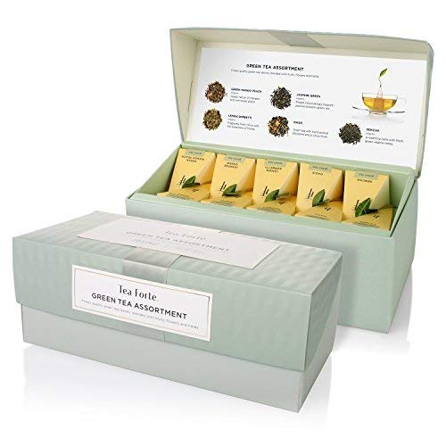 Tea Forte Presentation Box Tea Sampler, Assorted Variety Tea Box