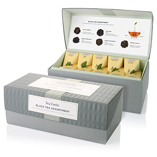 Tea Forte Presentation Box Tea Sampler Gift Set, 20 Assorted Var