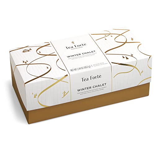 Tea Forte Presentation Box Winter Chalet Tea Sampler Gift Set, 2