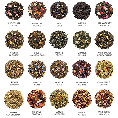 Tea Forte Tea Sampler, Jubilee Tea Chest, Tea Gift Set with 40 P...