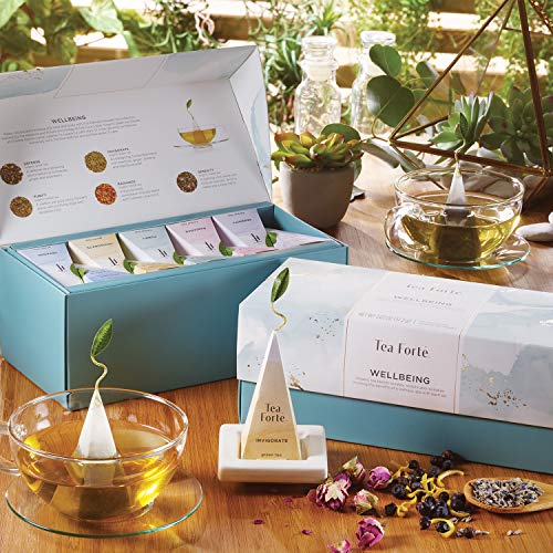 Tea Forte Wellbeing Organic Wellness Tea Presentation Box Tea Sa