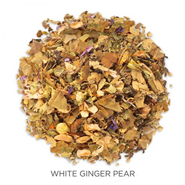 Tea Forté Organic White Tea WHITE GINGER PEAR, 2.82 Ounce Loose ...