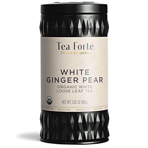 Tea Forté Organic White Tea White Ginger Pear, 2.82 Ounce Loose