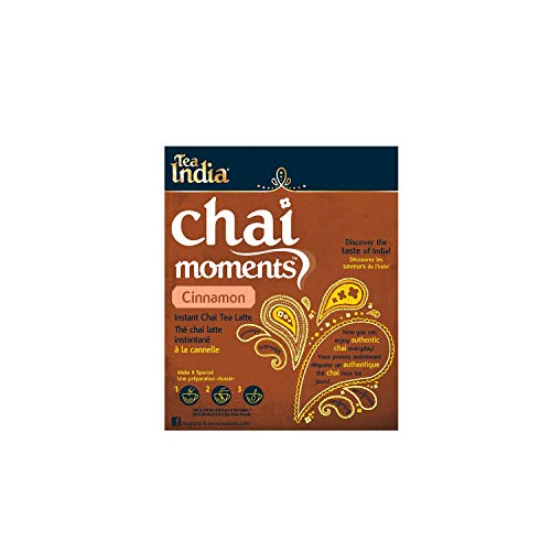 Tea India Chai Moments Instant Cinnamon Chai Tea Latte Mix, 7.7