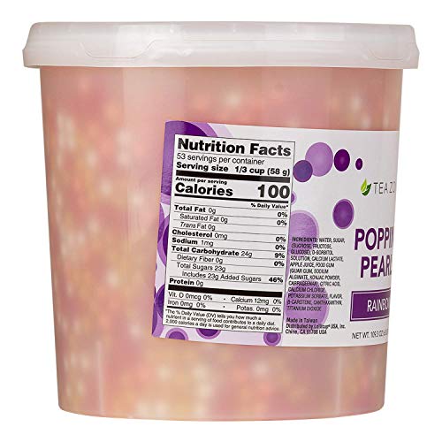 Tea Zone 6.8 Lbs Rainbow Popping Pearls