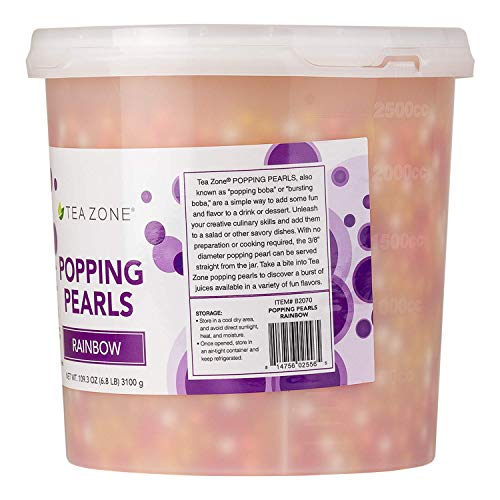 Tea Zone 6.8 Lbs Rainbow Popping Pearls