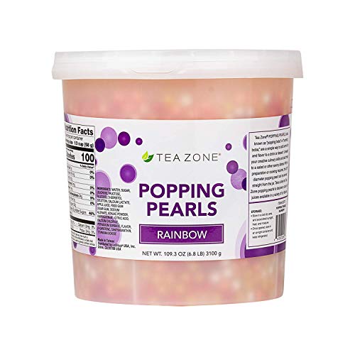 Tea Zone 6.8 Lbs Rainbow Popping Pearls
