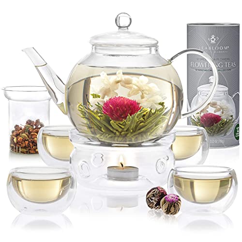 Teabloom Flowering Tea - 12 Unique Varieties Of Fresh Blooming T
