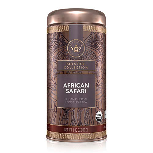 Teabloom Organic Herbal Tea, African Safari Loose Leaf Tea, Swee