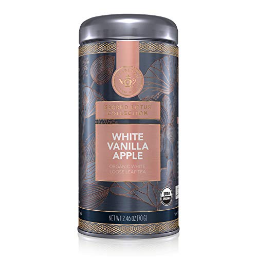 Teabloom Organic White Tea, White Vanilla Apple Loose Leaf Tea,