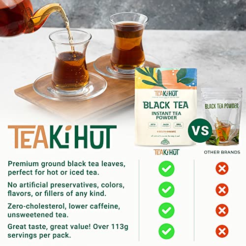 TEAki Hut Instant Black Tea Powder | Zero-Cholesterol Powdered B...