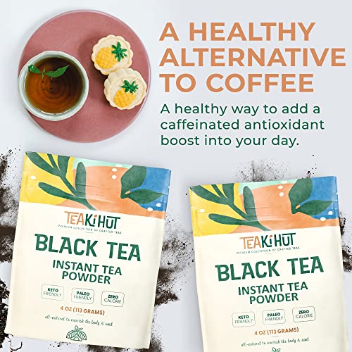 TEAki Hut Instant Black Tea Powder | Zero-Cholesterol Powdered B...