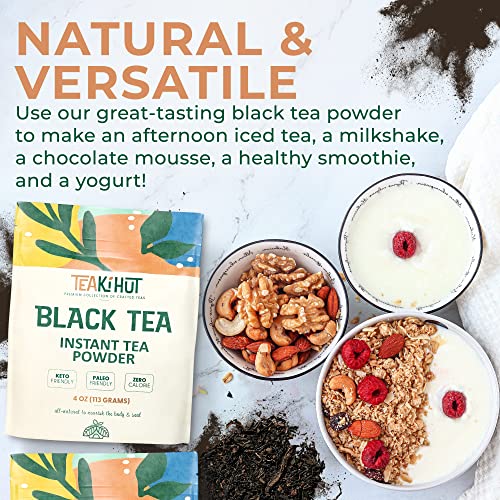 TEAki Hut Instant Black Tea Powder | Zero-Cholesterol Powdered B...