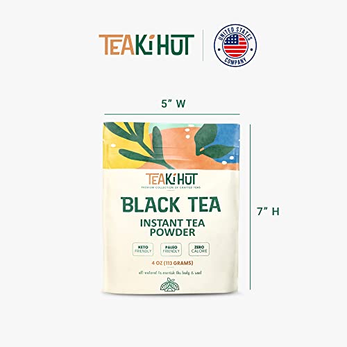 TEAki Hut Instant Black Tea Powder | Zero-Cholesterol Powdered B...