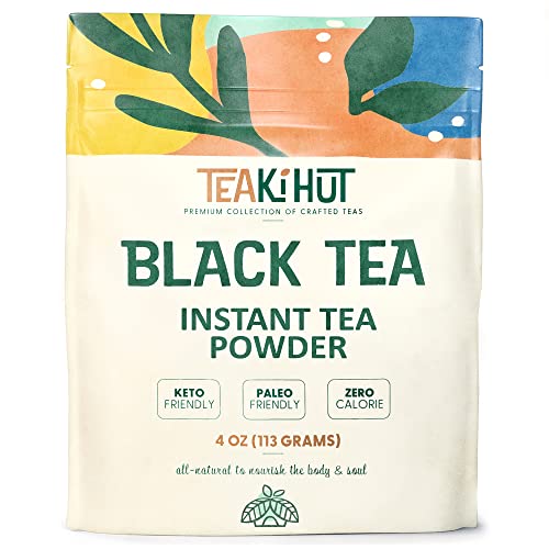 TEAki Hut Instant Black Tea Powder | Zero-Cholesterol Powdered B...