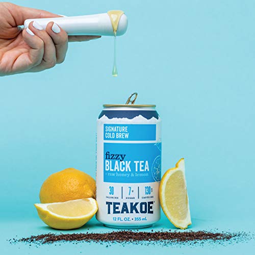 Teakoe Fizzy Tea | 100% Organic Black Tea W/ Raw Honey &Amp; Lemon |
