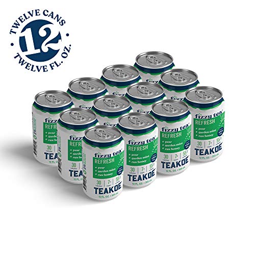 Teakoe Fizzy Tea | 100% Organic White Tea W/ Raw Honey | Truly B