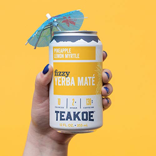 Teakoe Fizzy Tea | 100% Organic Yerba Maté W/ Pineapple &Amp; Lemon