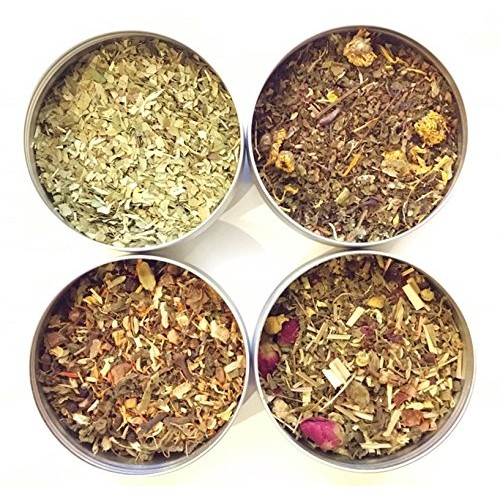 Tealise Loose Leaf Tea Sampler Gift Set 4 Bestselling Cans Desse
