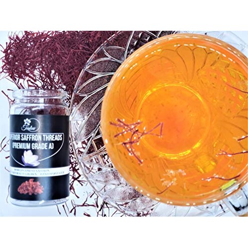 7-Grams - Tealuv Saffron Threads Finest Pure Premium All Red Saf